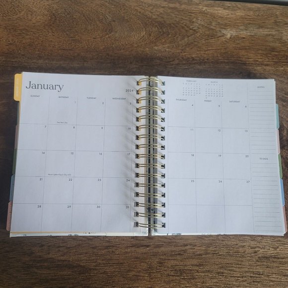 Eccolo Office New Eccolo 223 2024 Dog Doggy Animal Black Calendar